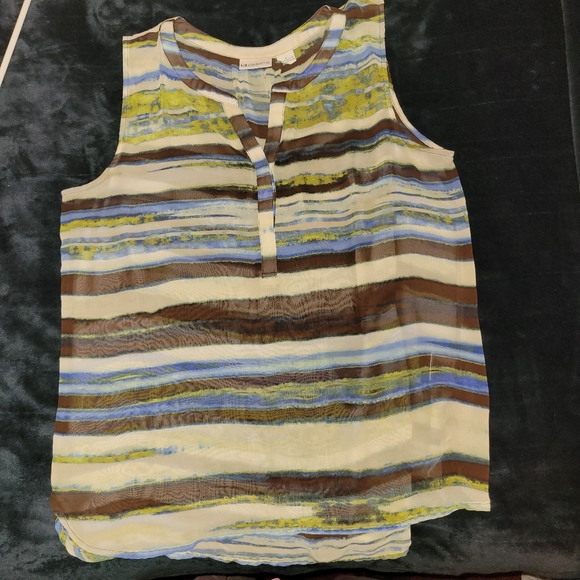 Liz Claiborne Sheer Sleeveless Top - Picture 3 of 3